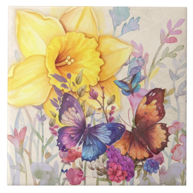 Golden Glow: A Symbol of Renewal Tile (Front)