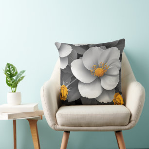 Golden Glow Blooms Cushion