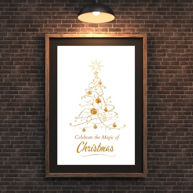 Golden Glow Christmas Tree Poster (Creator Uploaded)