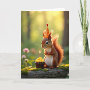 Golden Glow Creature Birthday Card