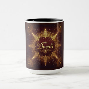 Golden Glow Diwali Mug