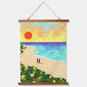 Golden Glow Hanging Tapestry