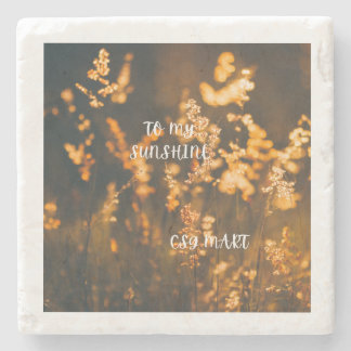 golden glow haven stone coaster