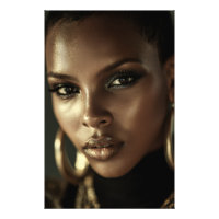 Golden Glow Melanin Fierce Portrait
