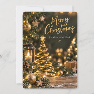 ✨🎄 Golden Glow Merry Christmas Card 🌟💌