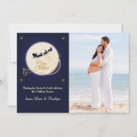 Golden Glow Photo Holiday Card