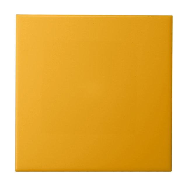 Golden Glow Solid Colour | Classic Elegant Tile (Front)
