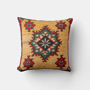 Golden Glow: Turkish Handmade Yellow Kilim Pillows