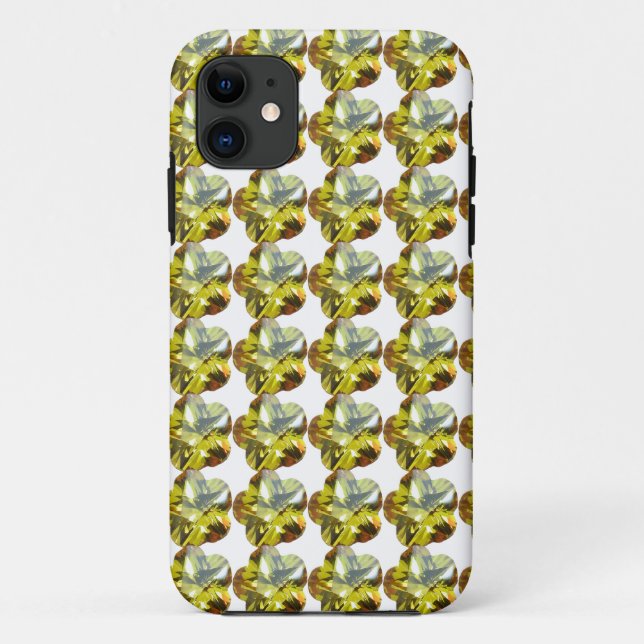 Golden Glow – Yellow Gemstone Flower Design Case-Mate iPhone Case (Back)