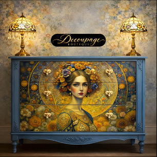 Golden Goddess Decoupage Tissue Paper