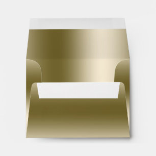Golden Gold Elegant Event Invitation Envelope