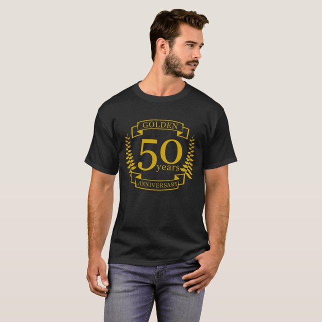 GOLDEN Golden 50 Years Wedding Anniversary 50 all T-Shirt (Front Full)
