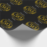 GOLDEN Golden 50 Years Wedding Anniversary 50 all Wrapping Paper<br><div class="desc">A design for him or her, husband and wife to help celebrate your fiftieth wedding anniversary. This design is gold and has the text gold at the top as golden the traditional gift for a 50th wedding anniversary in the USA.. If you would like help customising this design please feel...</div>