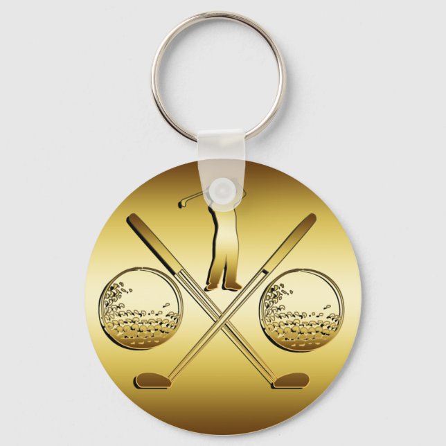 GOLDEN GOLF KEY RING (Front)