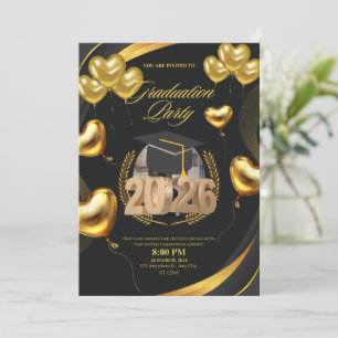Golden Graduation Celebration 2026 Invitation