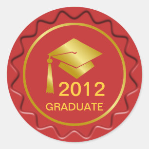 Golden Graduation Sign Wax Seal