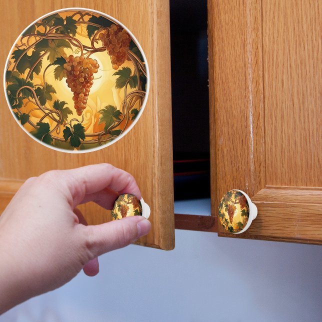 Golden Grapes Ceramic Knob (Creator Uploaded)