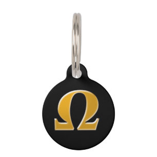 Golden Greek Omega - Symbol of Resistance Pet Tag