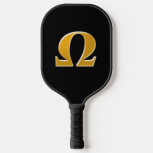 Golden Greek Omega - Symbol of Resistance Pickleball Paddle