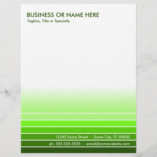 golden green swatch letterhead design (Front)