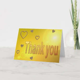 Golden greeting card for golden wedding