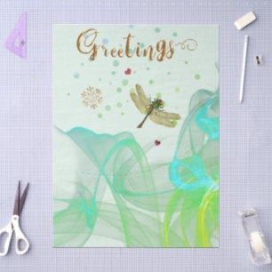 Golden Greetings  Tissue Paper
