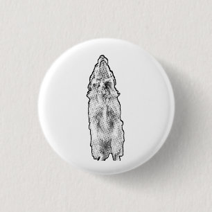 Golden grin, manga dots 3 cm round badge