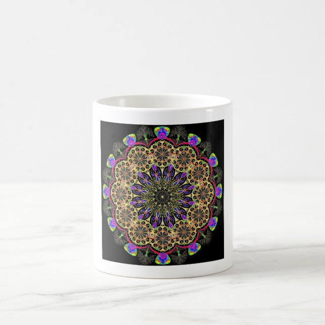 Golden Growth mandala Coffee Mug (Center)