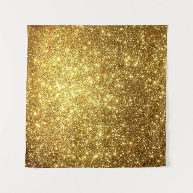 Golden grunge, high-resolution raster illustration tapestry (Front)