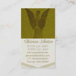 Golden Guardian Angel Business Card