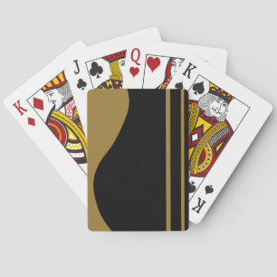 Golden Guitar Playing Cards