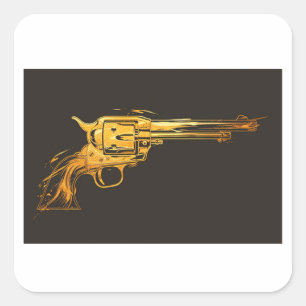 Golden Gun  Cowboy sticker