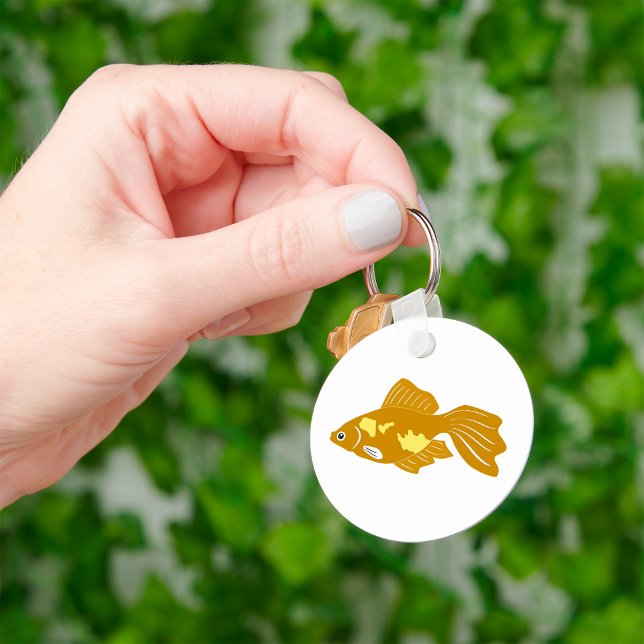 Golden Guppy Fish Cute Tropical Aquarium Fish  Key Ring (Creator Uploaded)