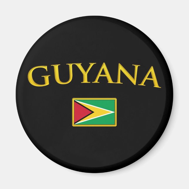 Golden Guyana Magnet (Front)