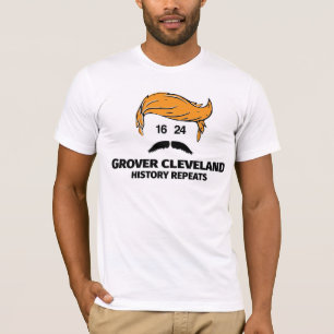 Golden Hair and Mustache Face T-Shirt