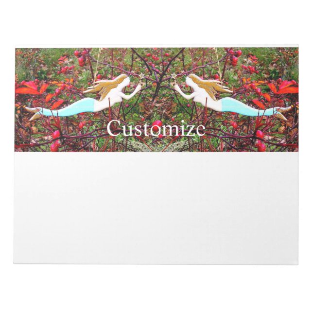 golden hair mermaid notepad (Front)