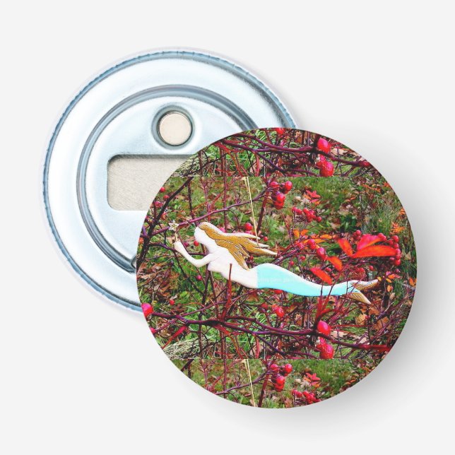 golden-haired mermaid bottle opener (Front)