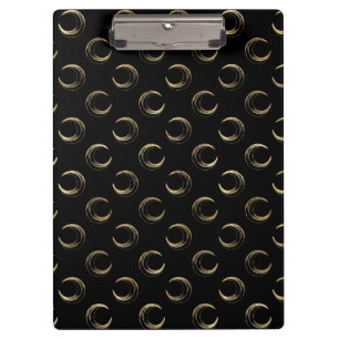 Golden Half Moon Fairy Tale Magic Dark Night Clipboard