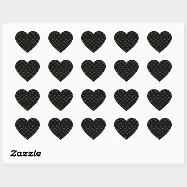 Golden Half Moon Fairy Tale Magic Dark Night Heart Sticker (Sheet)