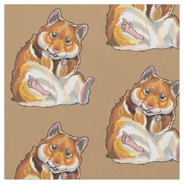 golden hamster fabric (Close Up)