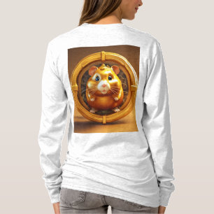 Golden Hamster Logo Icon: Hyper- 3D Render T-Shirt