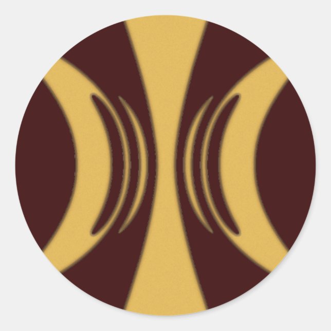Golden Hand of Eris Classic Round Sticker (Front)