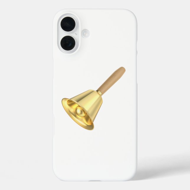 Golden handbell with a wooden handle Case-Mate iPhone case (Back)
