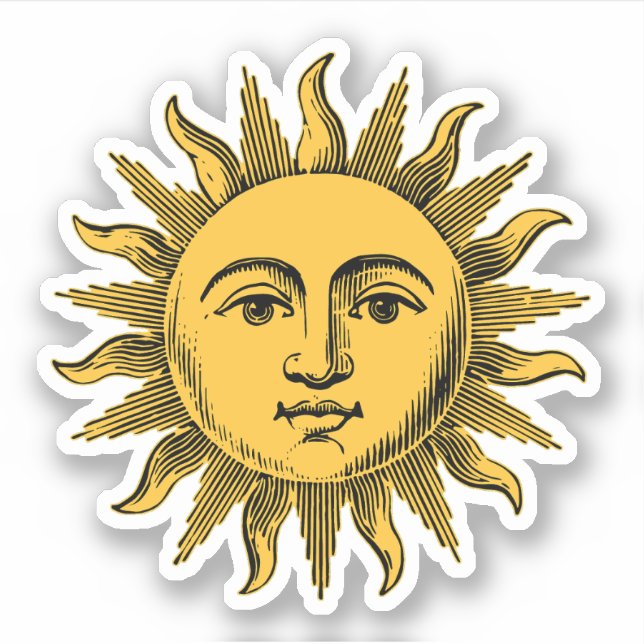Golden Happy Sun Face (Front)