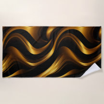 Golden Harmony: Abstract Stripes in Luxe Gold