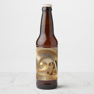 golden harmony beer bottle label