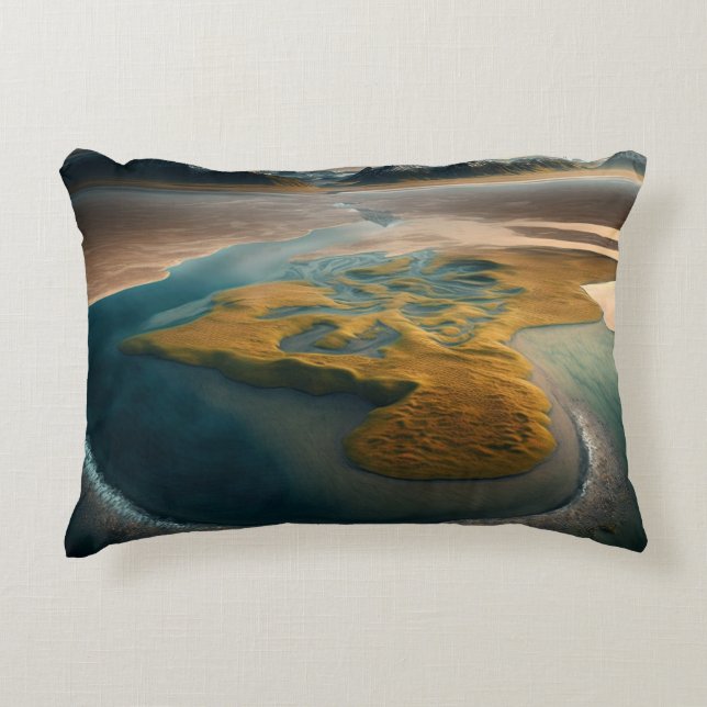 Golden Harmony Decorative Cushion (Front)