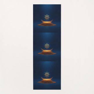 Golden Harmony – Shree Yantra’s Divine Resonance Yoga Mat