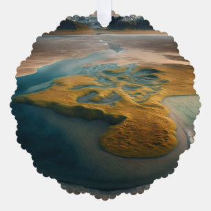 Golden Harmony Tree Decoration Card