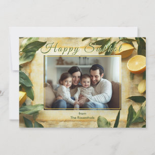 Golden Harvest: A Sukkot Celebration card